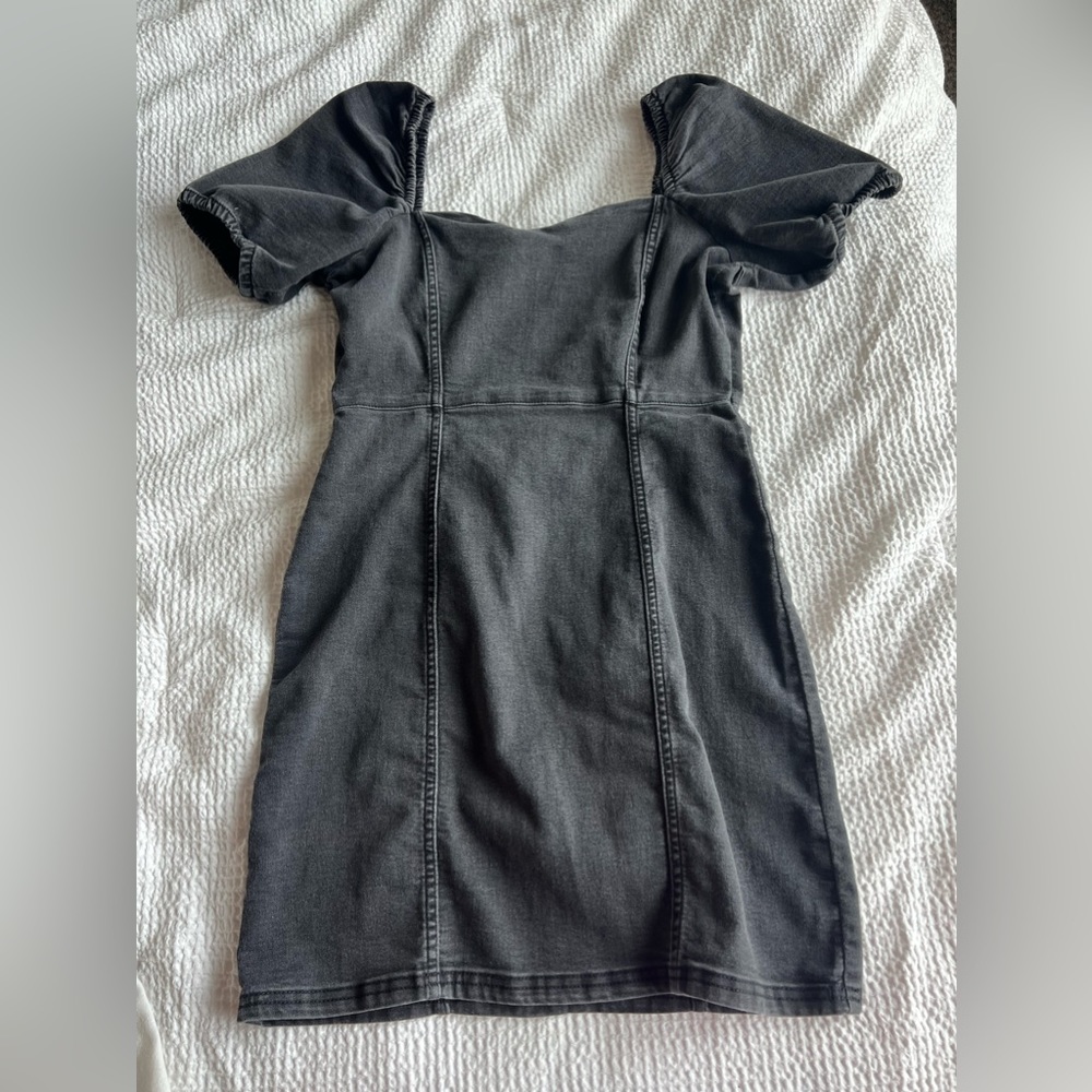 black denim dress